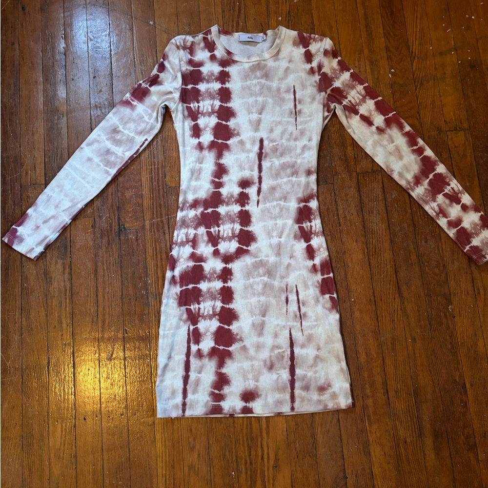 long sleeve mid length dress